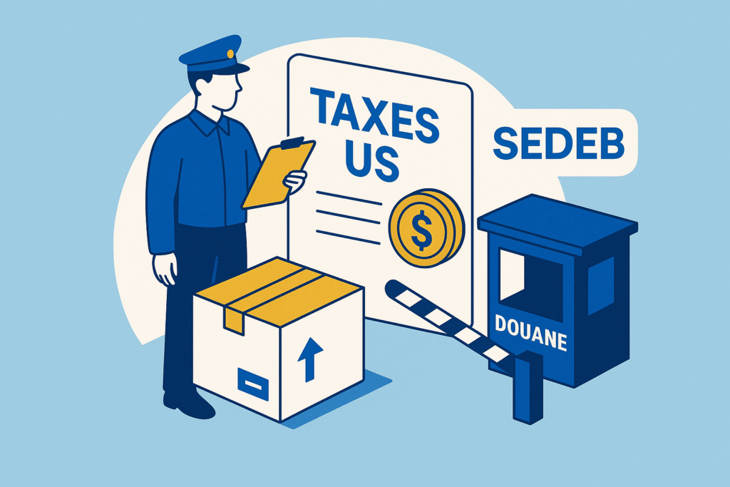 Illustration pour : Attention : les taxes US frappent Apple… et vos futures déclarations !