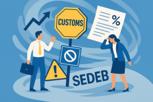 Illustration pour : Attention : turbulences douanières en mer, impact direct pour transitaires