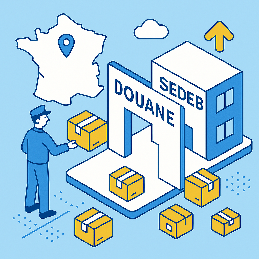 Illustration pour : Attention : contrôle renforcé en vue sur les petits colis importés