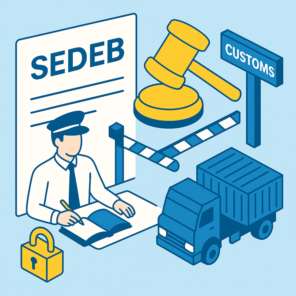 Illustration pour : Attention : fortes sanctions douanières pour fausses adresses de stockage